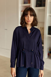 Chemisier fluide marine - Claris