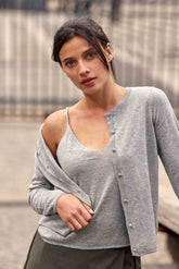 Twin set gris chiné - Mandel