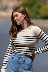 Pull marinière marine - Manel