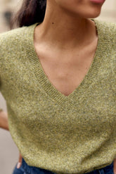 Pull col V kaki - Mantia