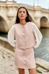 Veste sans manches rose - Valenti