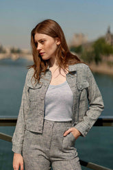 Veste courte vichy - Vana