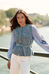 Veste sans manches tweed - Vikli