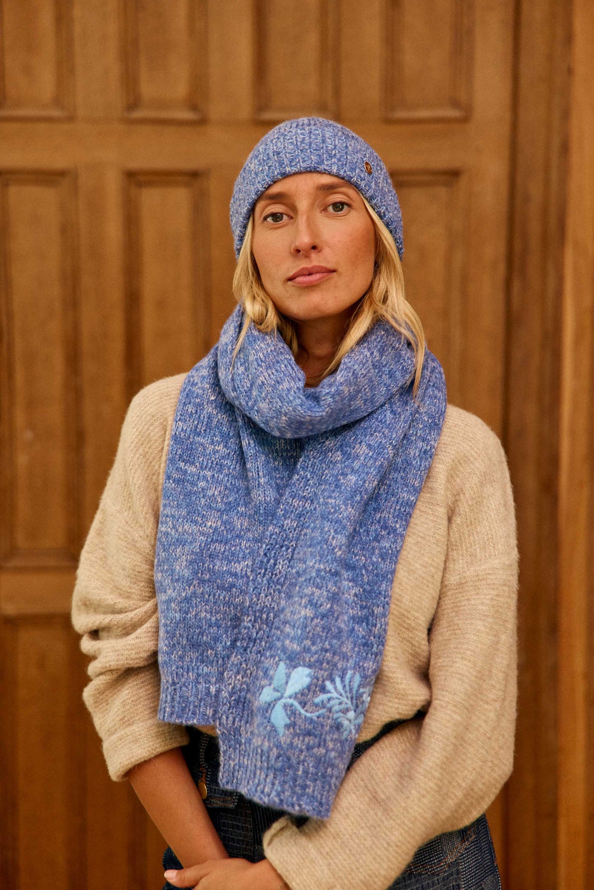 Echarpe bleue - Arey