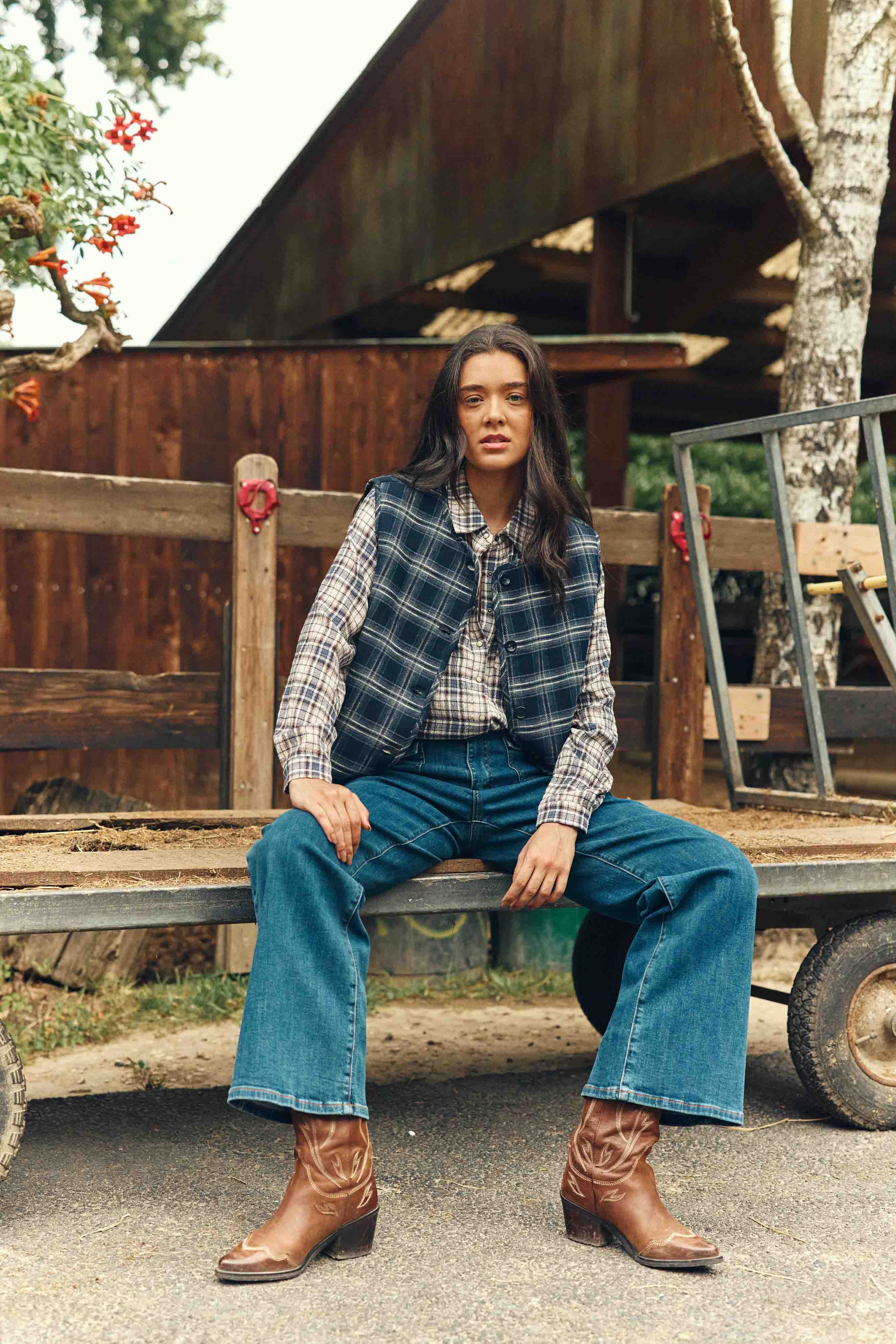 Chemisier à carreaux - Clau