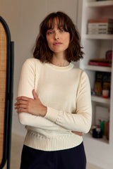 Pull col rond écru - Maha