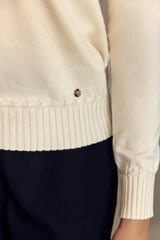 Pull col rond écru - Maha