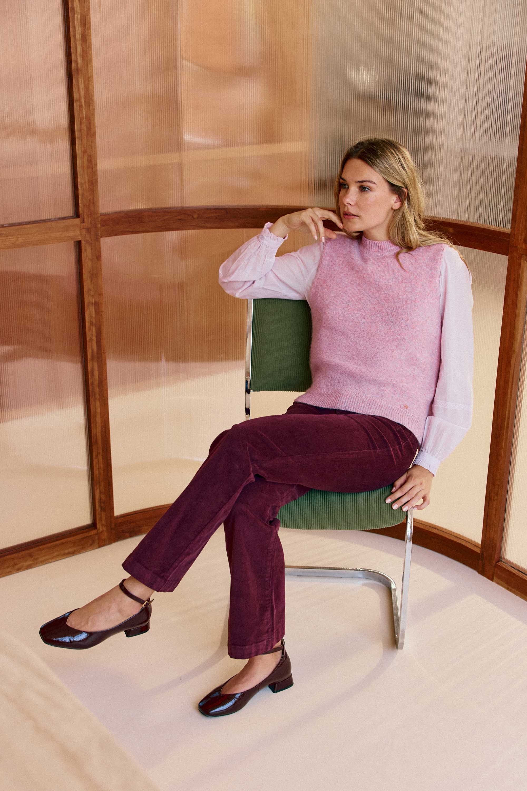 Pull sans manches parme - Manda