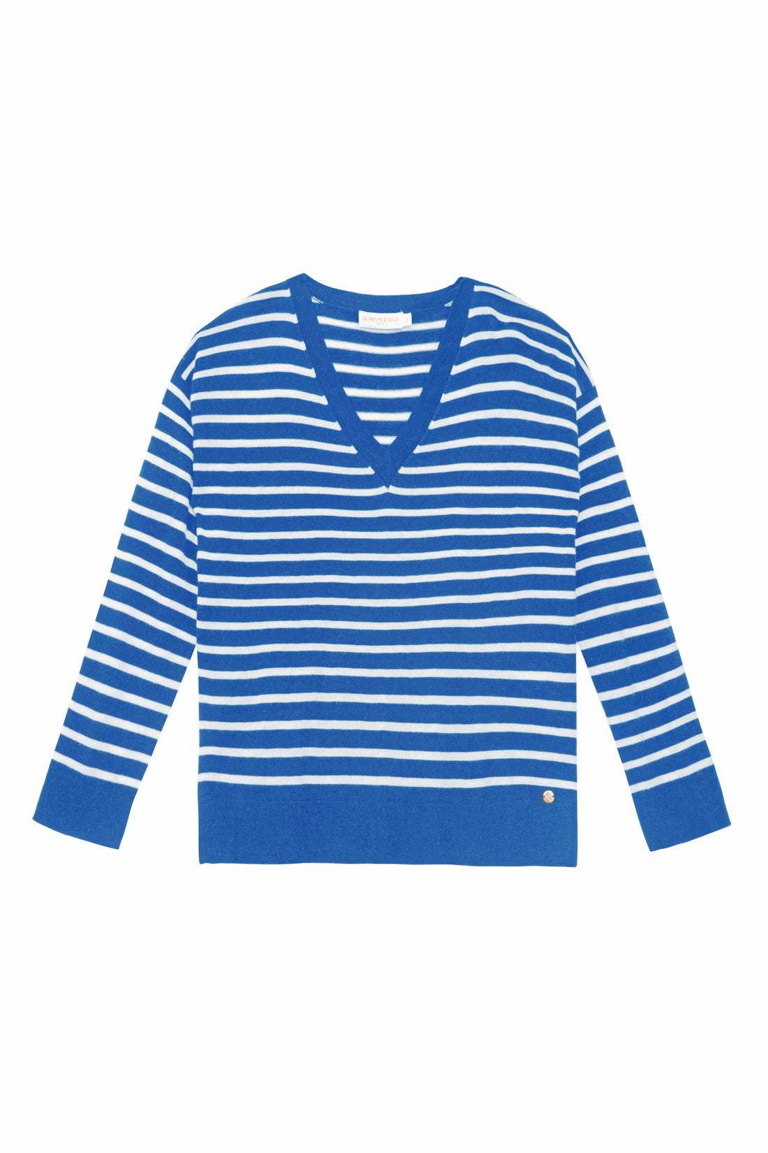 Pull marinière col V - Melyo