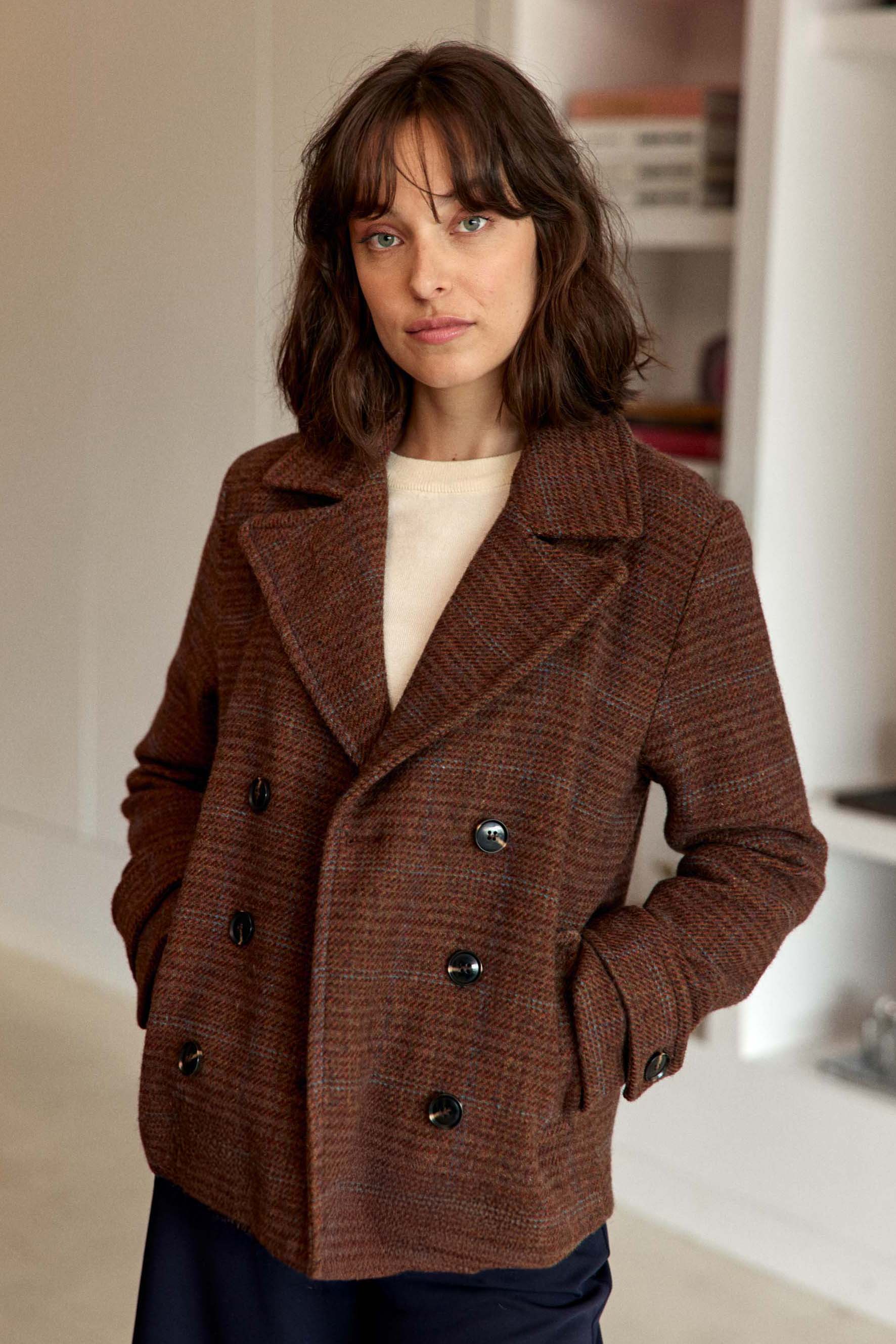 Manteau carreaux - Natalia