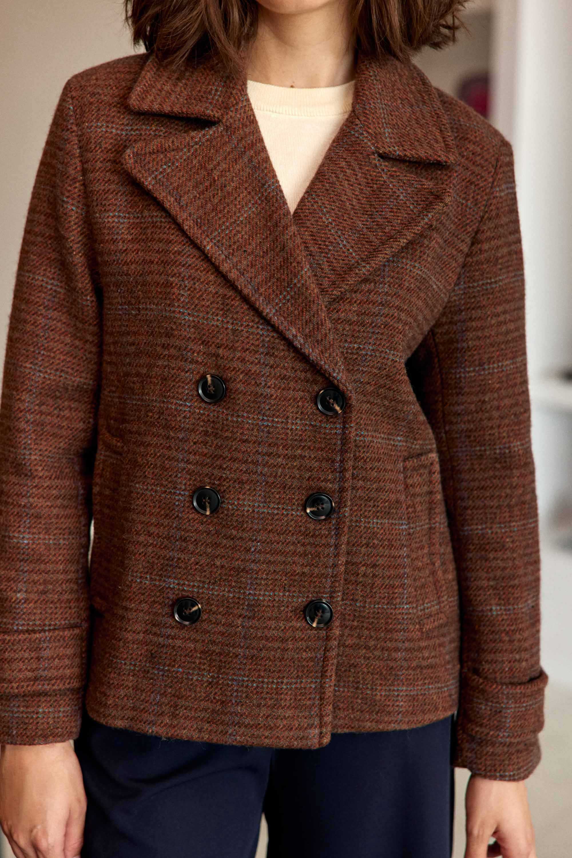 Manteau carreaux - Natalia