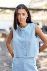 Veste sans manches ciel - Valenti