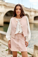 Veste sans manches rose - Valenti