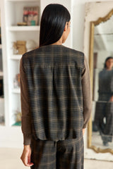 Veste sans manches à carreaux - Vance