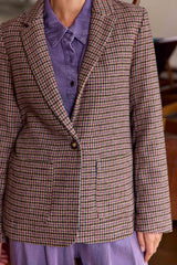 Veste tailleur pied de poule - Vaness