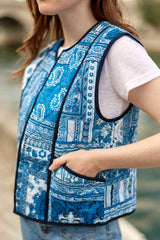 Veste sans manches patchwork - Vay