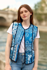 Veste sans manches patchwork - Vay