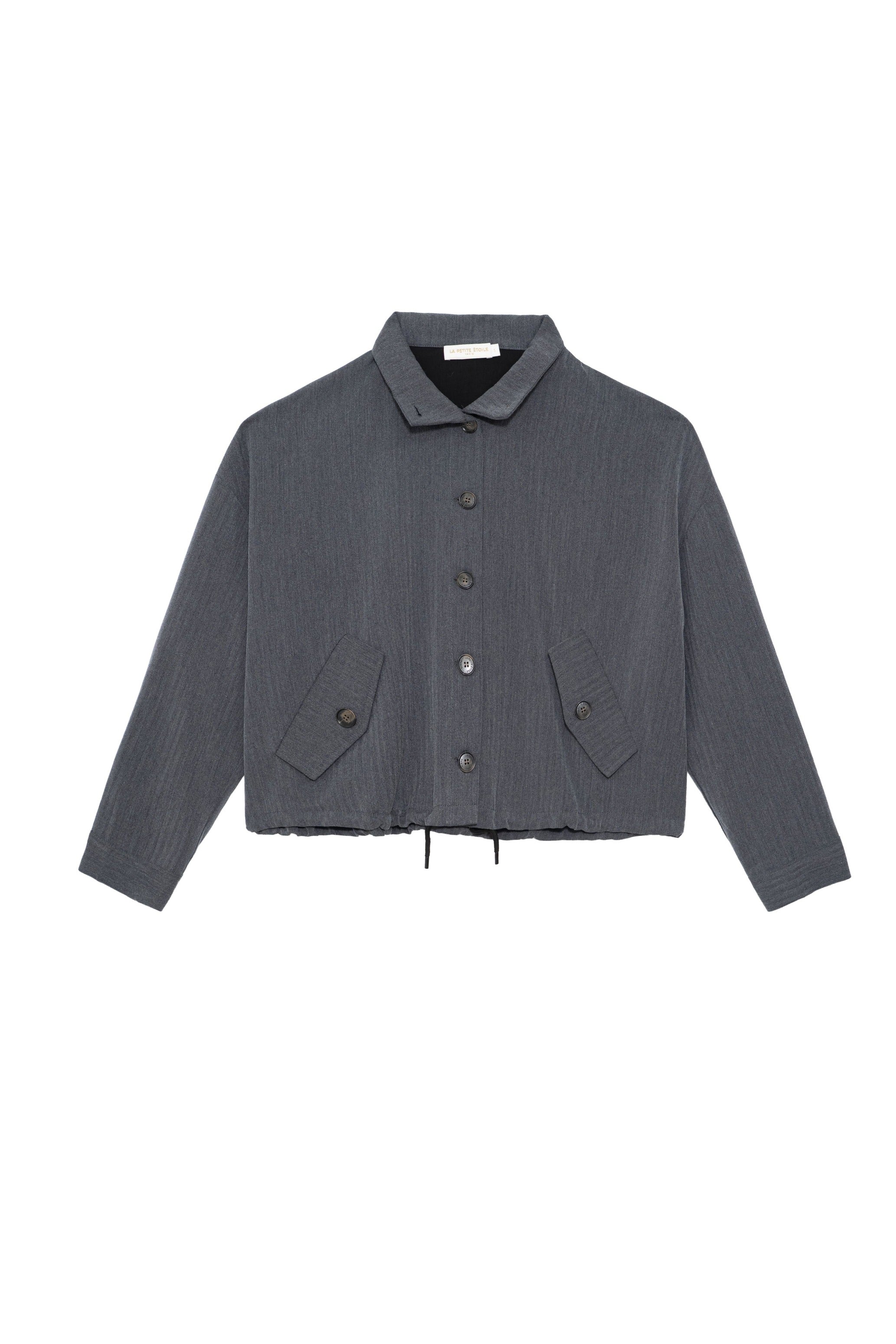 Veste col montant grise - Vely