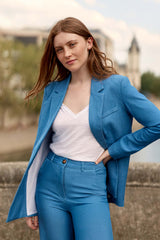 Veste tailleur bleue - Vesna