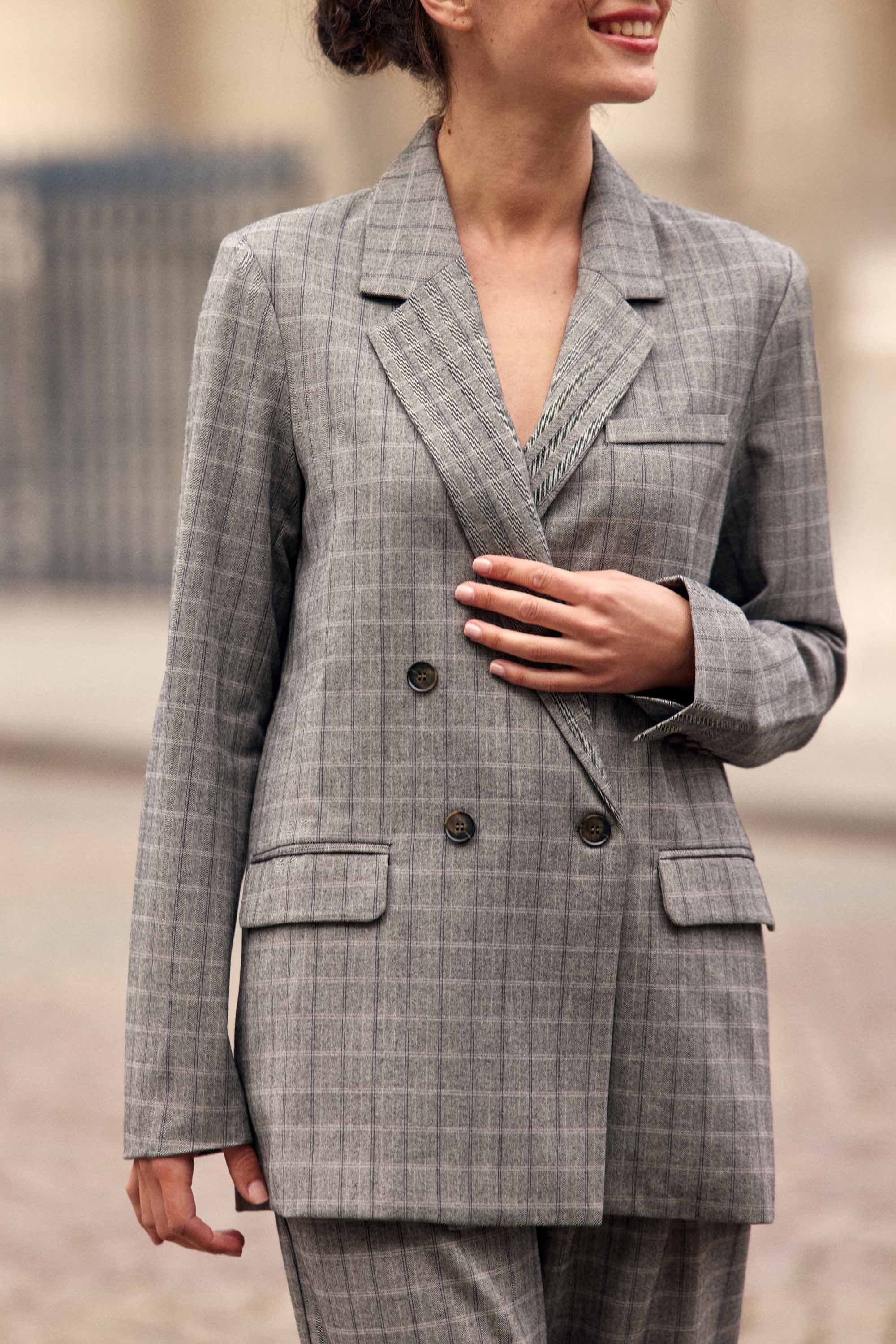 Veste tailleur grise - Vian