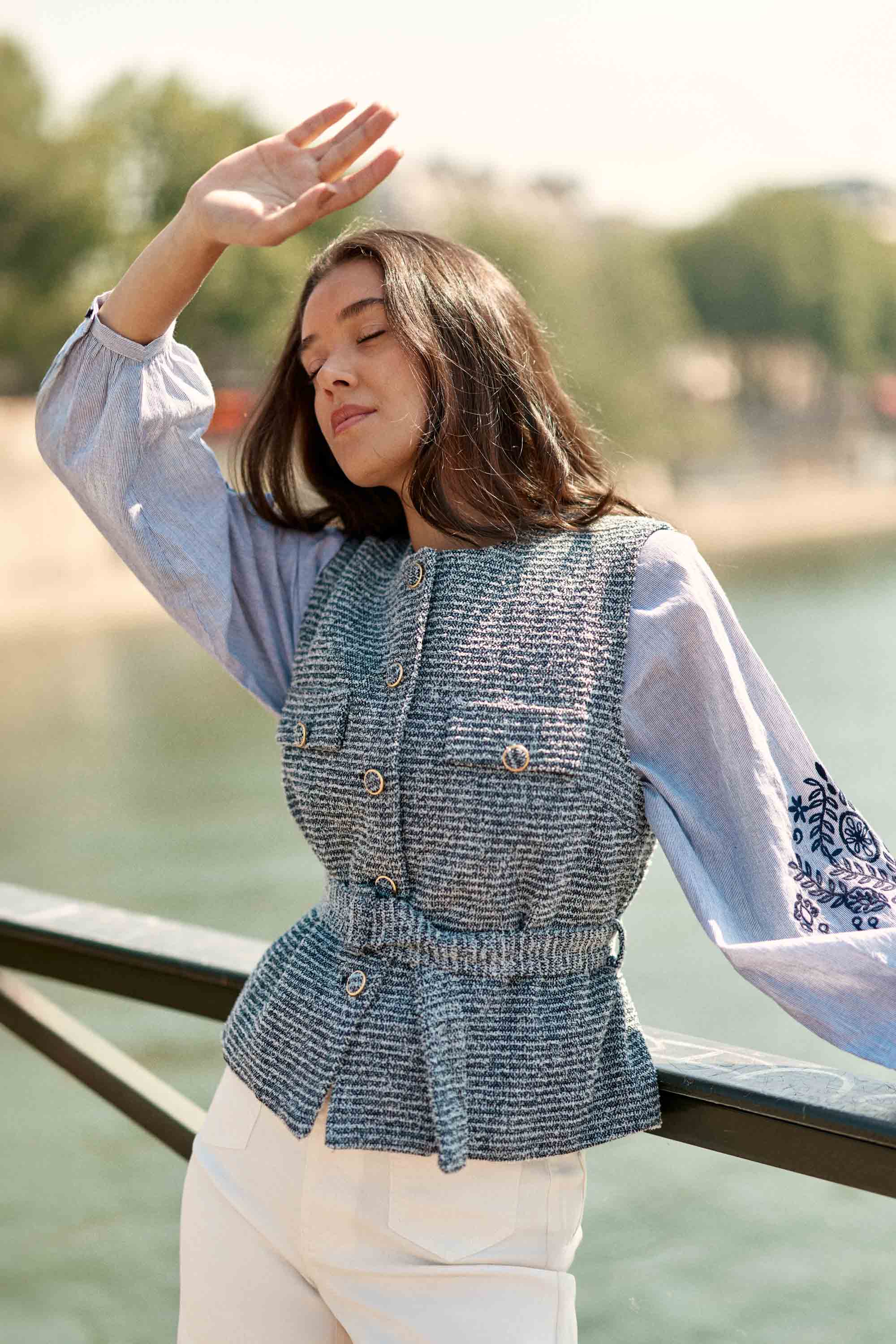 Veste sans manches tweed - Vikli