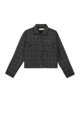 Veste à carreaux tweed gris- Virgin