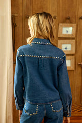 Surchemise denim à studs - Vlema