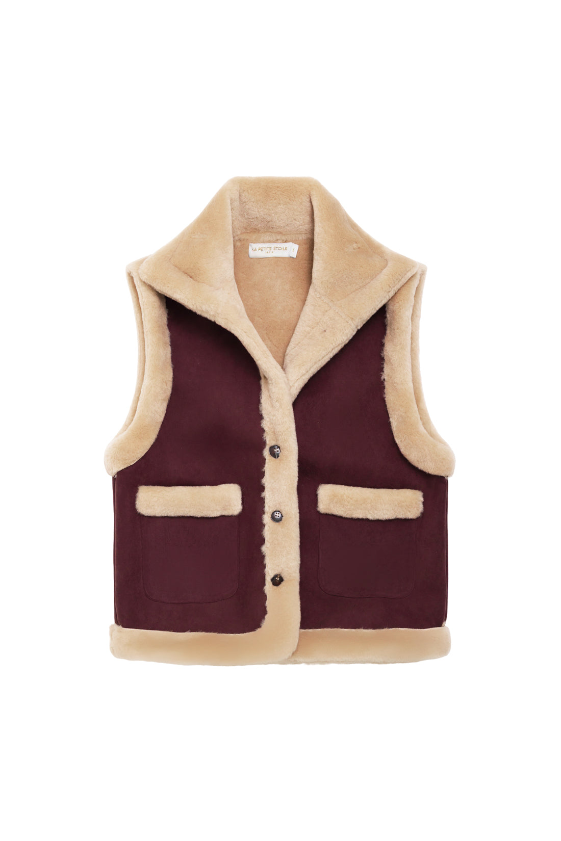 Veste sans manches bordeaux - Vonnie