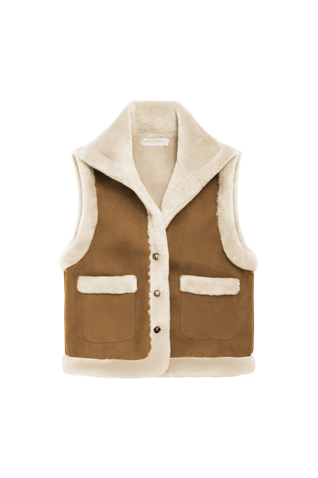 Veste sans manches camel - Vonnie