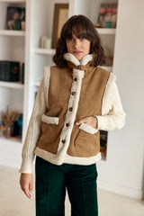 Veste sans manches camel - Vonnie