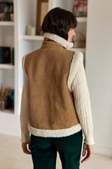 Veste sans manches camel - Vonnie